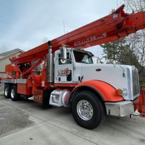 Closeup of a service truck